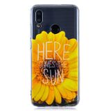 Gumový průsvitný kryt na Huawei P Smart (2019) / Honor 10 Lite - Sunflower