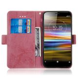 Peňaženkové kožené pouzdro RETRO na Sony Xperia 1 - Růžová
