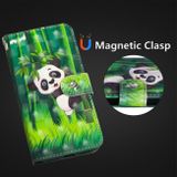 Peněženkové pouzdro 3D Painting Pattern na Huawei Y5 (2019)-Bamboo Panda