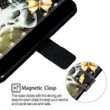 Peňeženkové 3D pouzdro na Samsung Galaxy A80 - Two Gold Butterflies