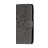 Kožené pouzdro na peněženku pro Samsung Galaxy M20 - Šedá