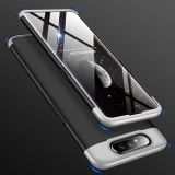 Plastový kryt na Samsung Galaxy A80 - Černostríbrný