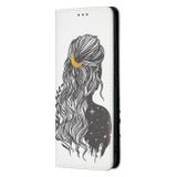 Peňeženkové kožené pouzdro na Samsung Galaxy A42 5G - Girl