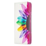Peňeženkové kožené pouzdro na Samsung Galaxy A42 5G - Sun Flower