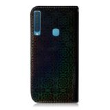Peňeženkové kožené pouzdro na Samsung Galaxy A9 (2018) - Černý