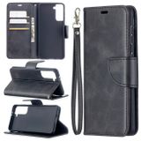 Peňaženkové kožené pouzdroLAMBSKIN na Samsung Galaxy S21 5G - Černá