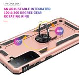 Kryt Magnetic Holder Armor 360 Degree Rotating Holder na Samsung Galaxy S21 5G - Ružovozlatá