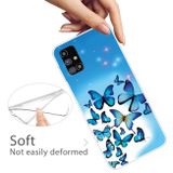 Gumový kryt na Samsung Galaxy M51 - Blue Butterfly