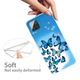 Gumový kryt na Samsung Galaxy A12 - Blue Butterfly