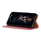 Pěneženkové kožené pouzdro KHAZNEH pro Samsung Galaxy A32 5G - Růžová