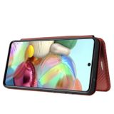 Peňeženkové kožené pouzdro na Samsung Galaxy A72 - Hnedá
