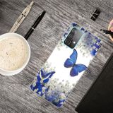 Gumový kryt na Samsung Galaxy A32 5G - White Flower Butterfly