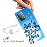 Gumový kryt na Samsung Galaxy A72 - Blue Butterfly