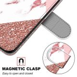 Peňaženkové kožené puzdro  Samsung Galaxy A51 5G - Stitching Pink Stone Pattern