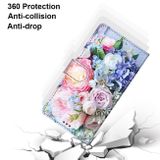 Peneženkové kožené pouzdro DRAWING na Samsung Galaxy S21 Plus 5G - Light Pink Bouquet