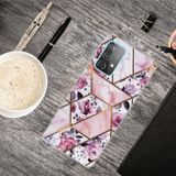 Gumový kryt MARBLE na Samsung Galaxy A52 - Rhombus Rose