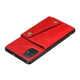 Kožený kryt na Samsung Galaxy A72 - Červená
