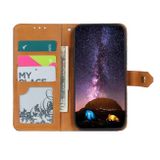 Peněženkové kožené pouzdro pro Samsung Galaxy A41 - Růžová