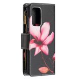 Peňaženkové kožené pouzdro na Samsung Galaxy A52 5G - Lotus