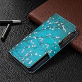 Peňaženkové kožené pouzdro na Samsung Galaxy A52 5G - Plum Blossom