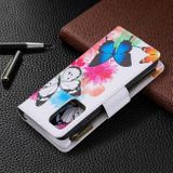 Peňaženkové kožené pouzdro na Samsung Galaxy A52 5G - Two Butterflies