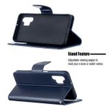 Peňaženkové kožené pouzdro BUTTERFLIES na Samsung Galaxy A32 5G - Modrá