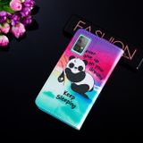 Peňaženkové kožené pouzdro na Samsung Galaxy A52 5G - Sleeping Panda