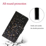 Peňeženkové kožené pouzdro na Samsung Galaxy A02s - Black Background Pentagram