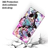 Peňaženkové kožené pouzdro pro Samsung Galaxy Note 20 Ultra - Color Bottom Hollow Flower