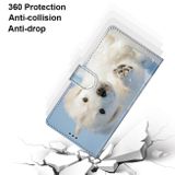 Peneženkové kožené pouzdro DRAWING na Xiaomi Redmi Note 9 - Snow Puppy
