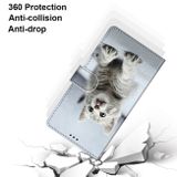 Peneženkové kožené pouzdro DRAWING na Xiaomi Redmi Note 9 - Small Gray Cat