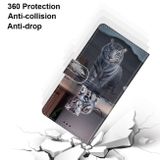 Peneženkové kožené pouzdro DRAWING na Xiaomi Redmi Note 9 - Cat Becomes Tiger
