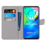 Peňaženkové kožené pouzdro na Motorola Moto G8 Power -  Contemplative Wolf