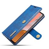 Peňeženkové kožené pouzdro na Samsung Galaxy A72 - Modrá