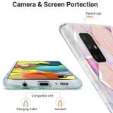 Gumený 3D kryt MARBLE na Samsung Galaxy A51 5G - Bleděfialová