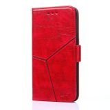 Peňeženkové kožené pouzdro na Samsung Galaxy A02s - Červená