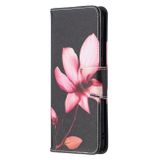 Peňeženkové kožené pouzdro na Samsung Galaxy A02s - Lotus