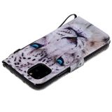Pěneženkové pouzdro   Coloured Drawing Pattern na iPhone 11 pro -White Leopard