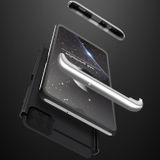 Plastový kryt na Samsung Galaxy A12 - Černostříbrná
