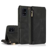 Peňaženkové kožené puzdro Zipper Wallet Bagna Samsung Galaxy A51 5G -  Černá