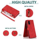 Peňaženkové kožené puzdro ZIPPER  Samsung Galaxy A51 5G -  Červená