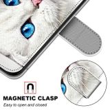 Peněženkové kožené pouzdro pro Samsung Galaxy A32 5G – White Kitten
