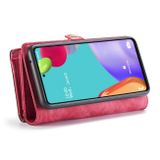 Multifunkční peňaženkové pouzdro CASEME Detachable  na Samsung Galaxy A52 5G - Červená