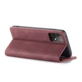 Multifunkční peňaženkové pouzdro CASEME na Samsung Galaxy A52 5G - Vínovočervená