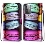Peňeženkové kožené pouzdro na Samsung Galaxy A72 - Colorful Cakes