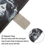 Pěneženkové pouzdro   Coloured Drawing Pattern na iPhone 11 pro - Chimpanzee