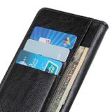 Peňaženkové kožené pouzdro na Motorola Moto E7 Power - Černá