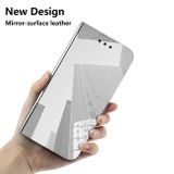 Knižkové pouzdro MIRROR na Samsung Galaxy  A52 5G - Stříbrná