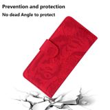 Peňaženkové kožené pouzdro TIGER na Samsung Galaxy A52 5G - Červená