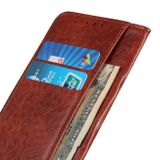 Peněženkové kožené pouzdro Crazy Horse Flip na Xiaomi Redmi Note 10/10S - Hnědá